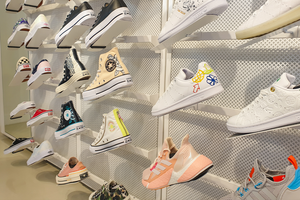 seoul korea common ground, container shopping mall adidas shoes