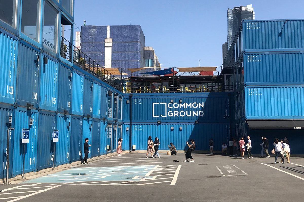 seoul korea common ground, container shopping mall