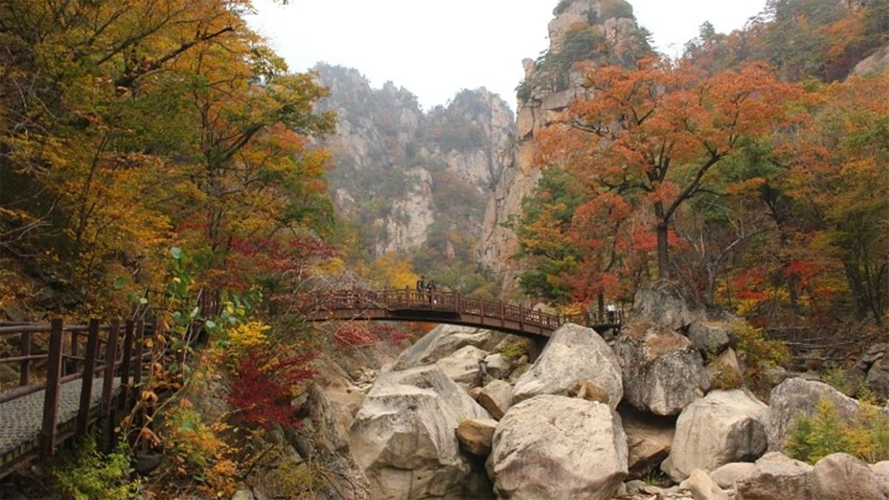 韓国地方旅行、韓国国立公園、智異山、周王山、雪岳山、韓国秋、韓国紅葉、五台山、内蔵山