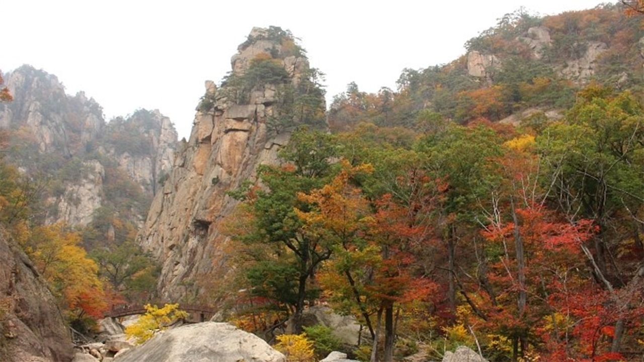 韓国地方旅行、韓国国立公園、智異山、周王山、雪岳山、韓国秋、韓国紅葉、五台山、内蔵山