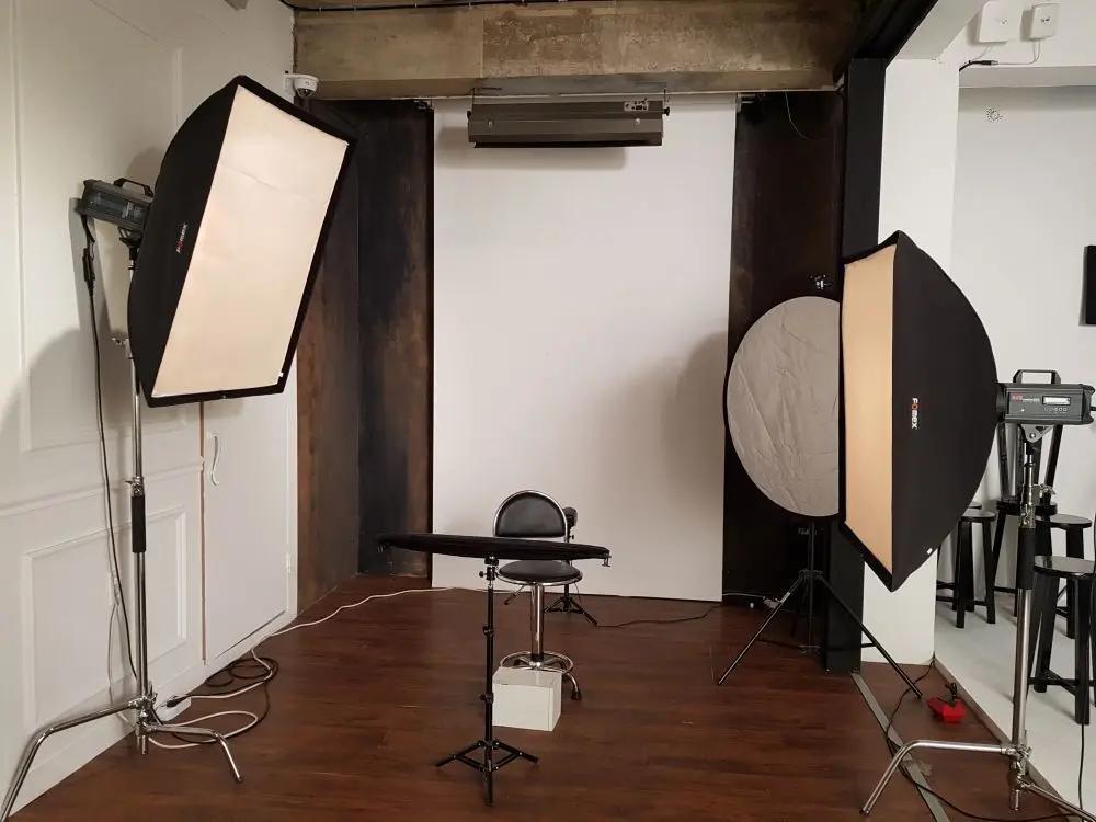 韓国のTime On Me Studioの撮影セットアップ