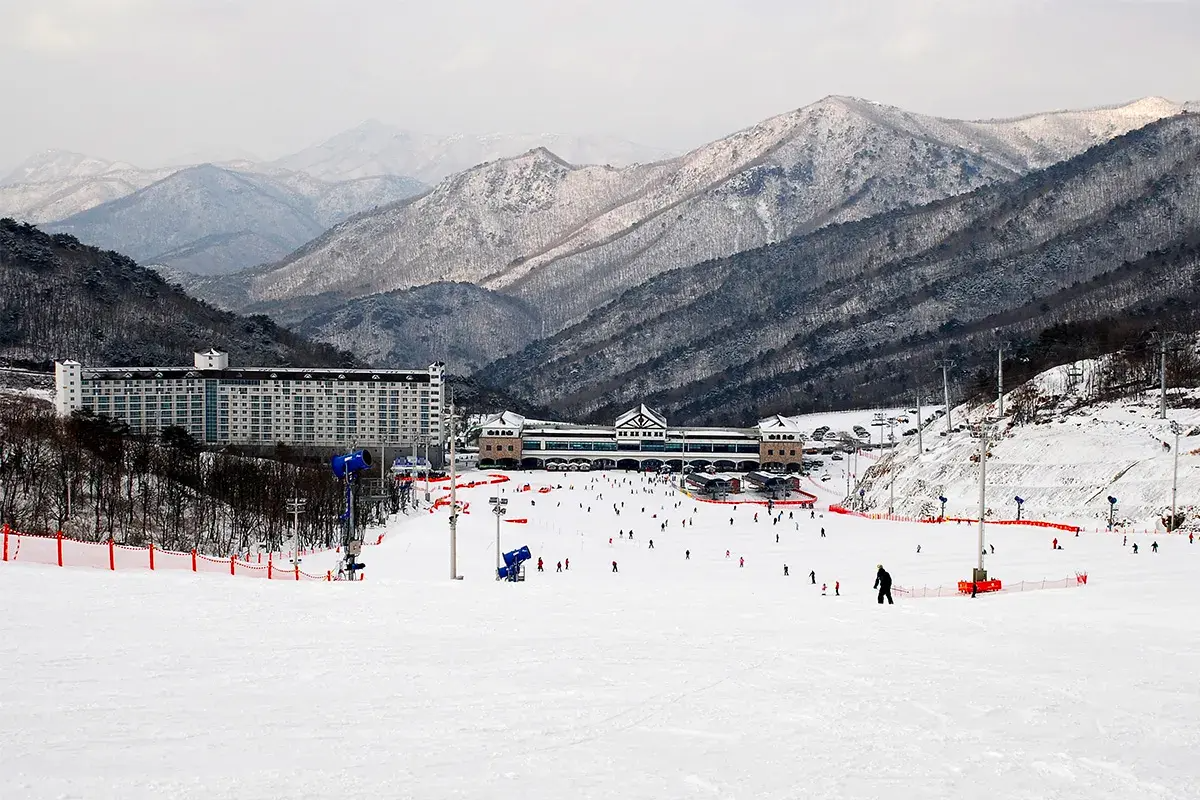 2025 2025 韓國滑雪 推薦 一日遊滑雪場 中文教學