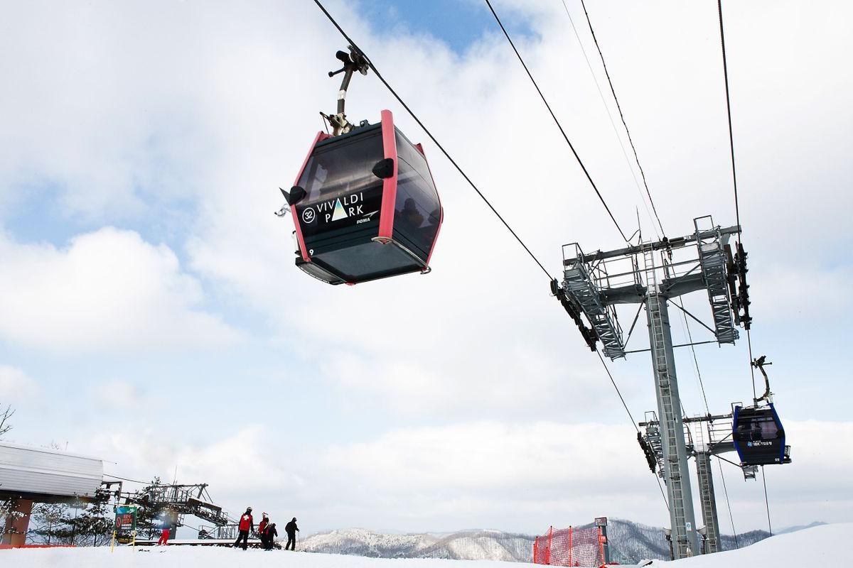 百玩地公園  韓國滑雪