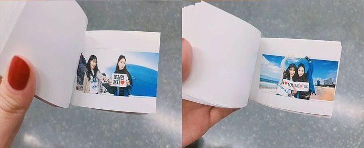 韓國釜山甘川文化村的動畫相本，手翻相冊展示相片生動展現旅行回憶，創意十足，讓人愛不釋手。