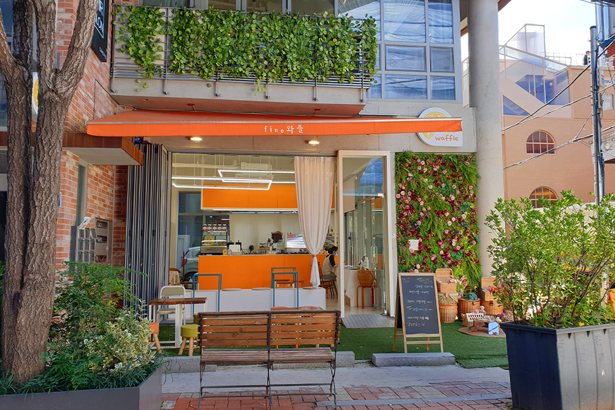 seoul korea, seongsu cafe fine waffle