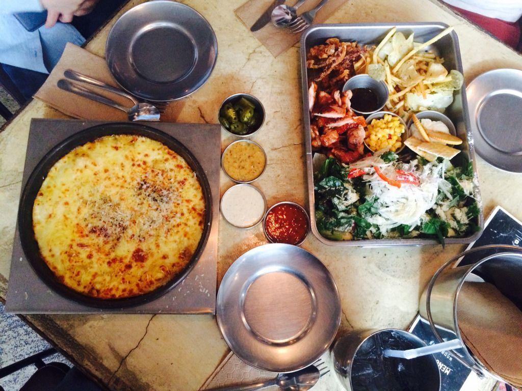 Inside view of MIES Container, a trendy restaurant in Daegu.