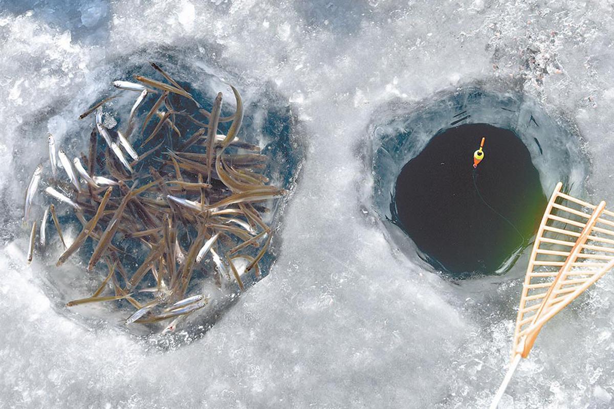 Winter Activities In Korea: ice fishing hole