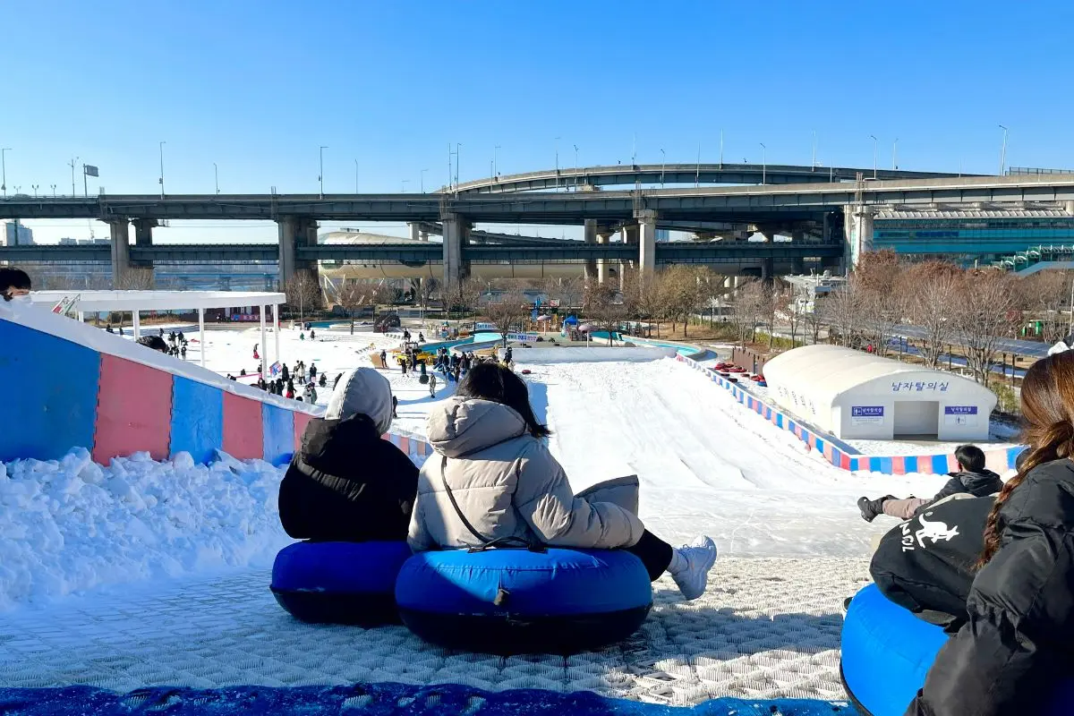 首爾 漢江公園 雪橇場 2025 纛島漢江公園雪橇場 價錢 門票