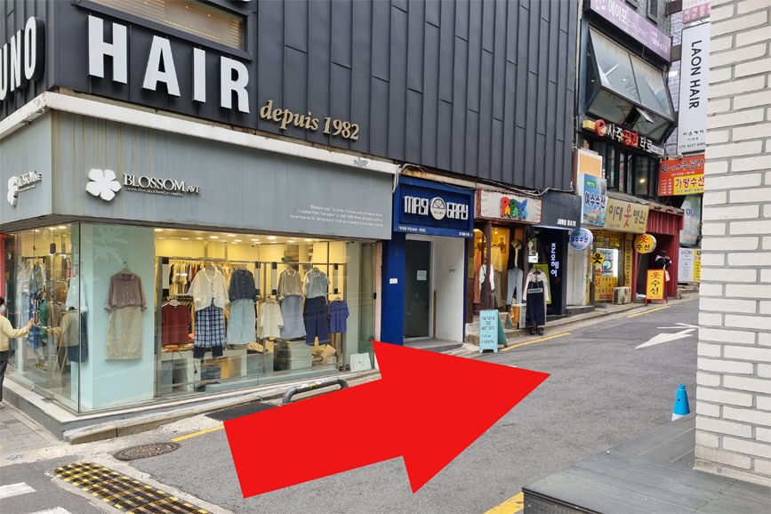 梨大咖啡廳「Tianhua午後的紅茶」前往方法