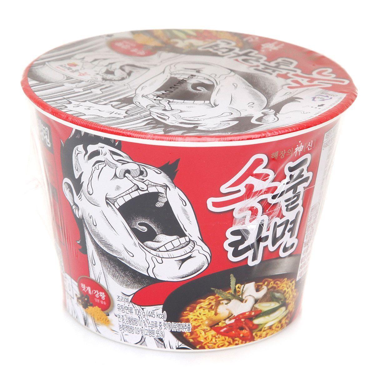 即食麵的蓋子設計，展示解酒拉麵在方便麪市場的獨特位置，強調其解酒功效