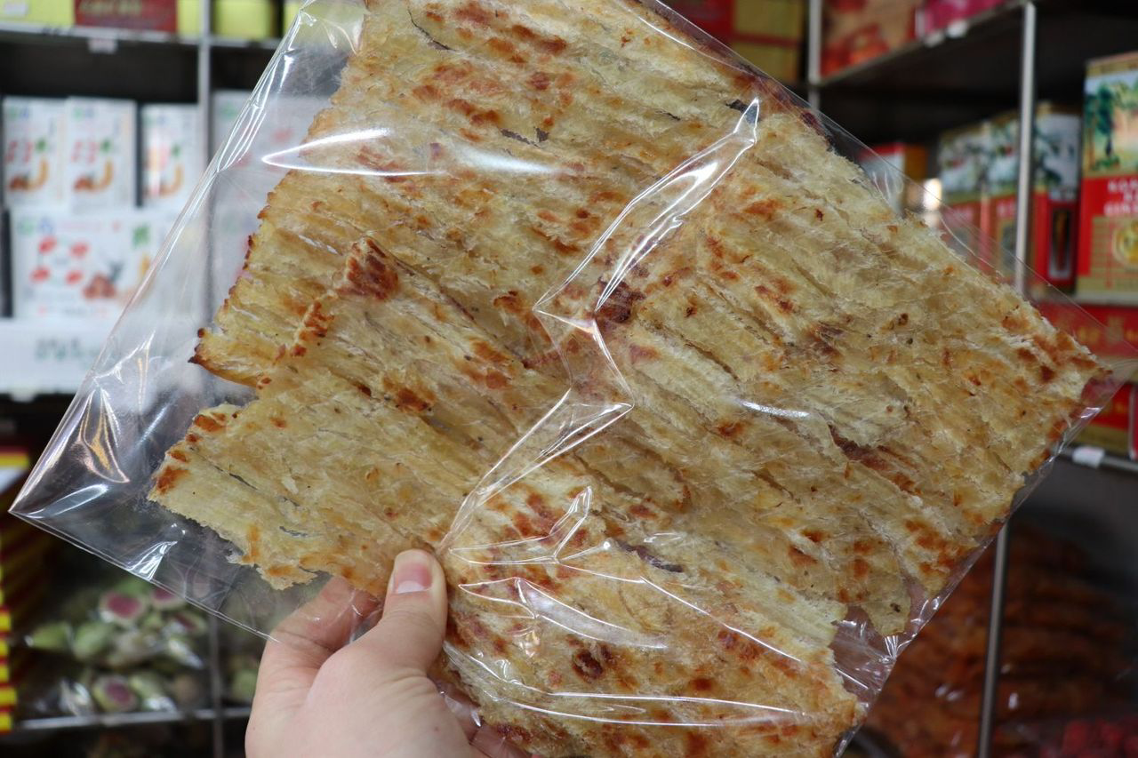 Close-up of packaged dried fish, showcasing the quality and detail of the product at Jangan Store.