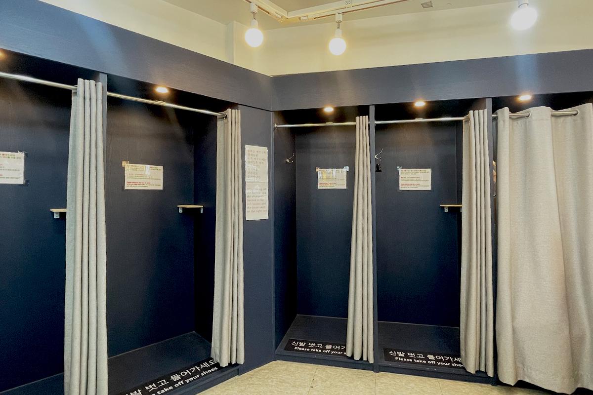 吱吱喳喳韓服 更衣室