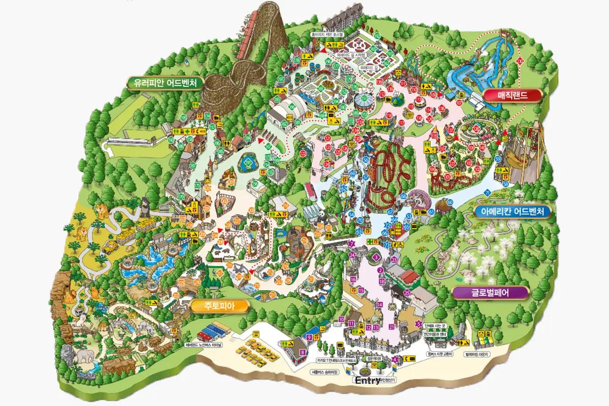 龍仁、韓国、エバーランド、韓国遊園地