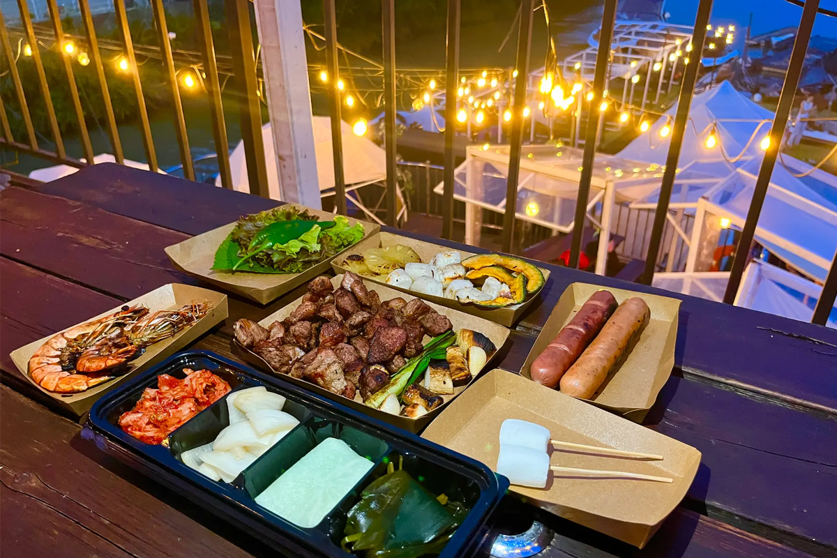 麻浦 Waikiki Market 露天烤肉，漢江公園，韓國首爾