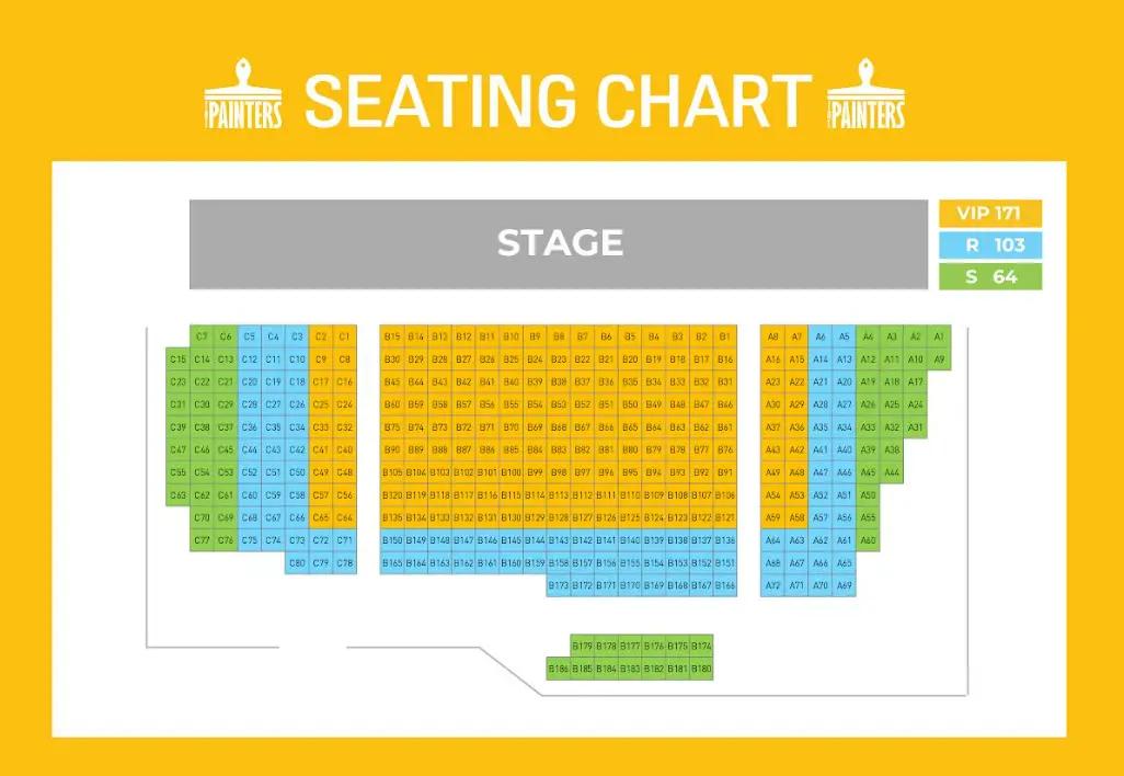 韓国公演 ペインターズ シーズン2 VIPとR席の価格表
