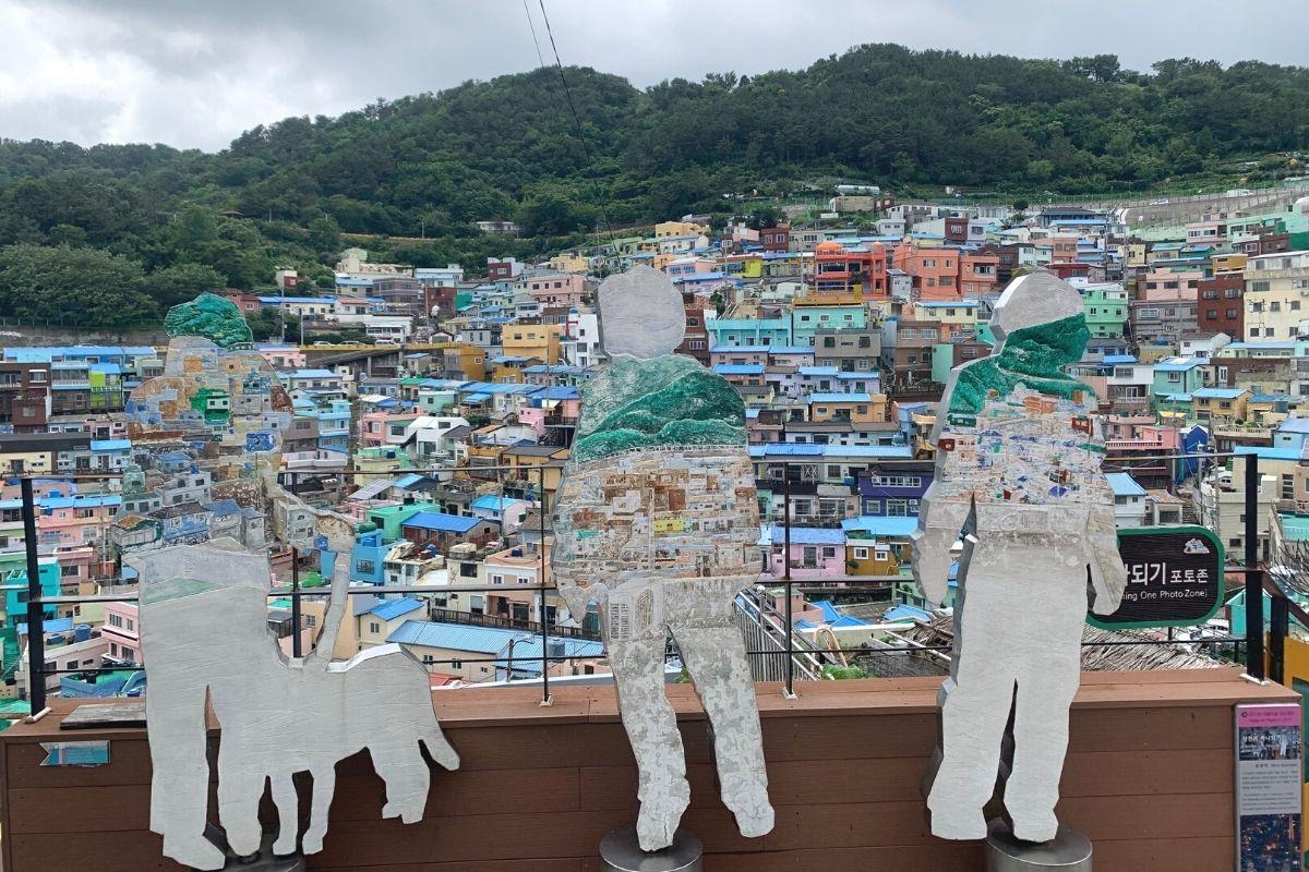 khu chụp ảnh ở Làng văn hoá Gamcheon Busan