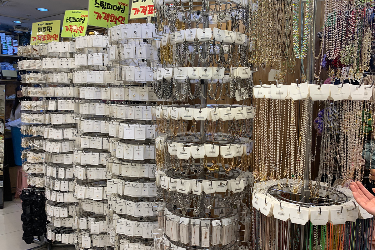 accessories store at Seomyeon underground shopping center.