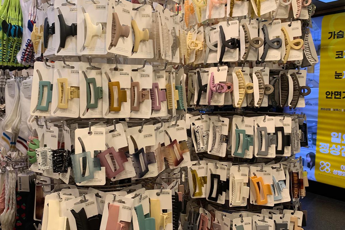 hair accessories store at Seomyeon underground shopping center.