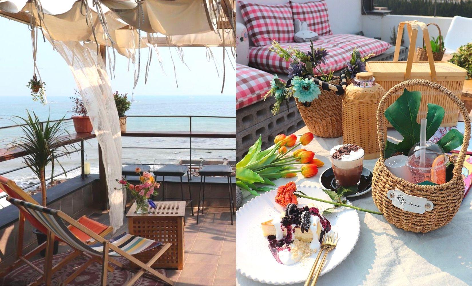 Cafe Rooftop: Cafe ngắm trọn view biển Haeundae ở Cheongsapo, Busan.