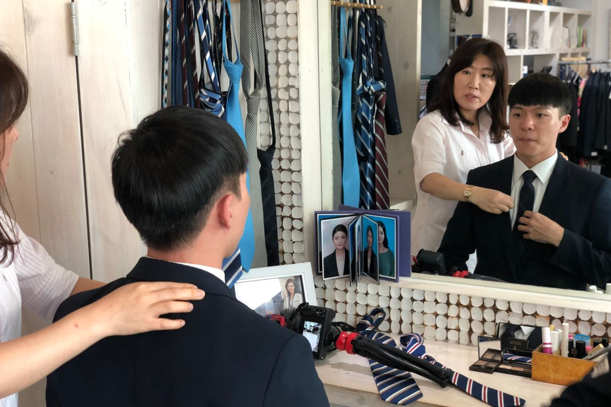 首爾弘大證件相 我們洞內照相館