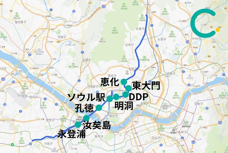 韓国、韓国旅行、韓国観光、ソウル、ソウル旅行、東大門、トンデムン、DDP、韓国交通情報、韓国地下鉄、空港鉄道、空港バス、深夜バス、夜行バス