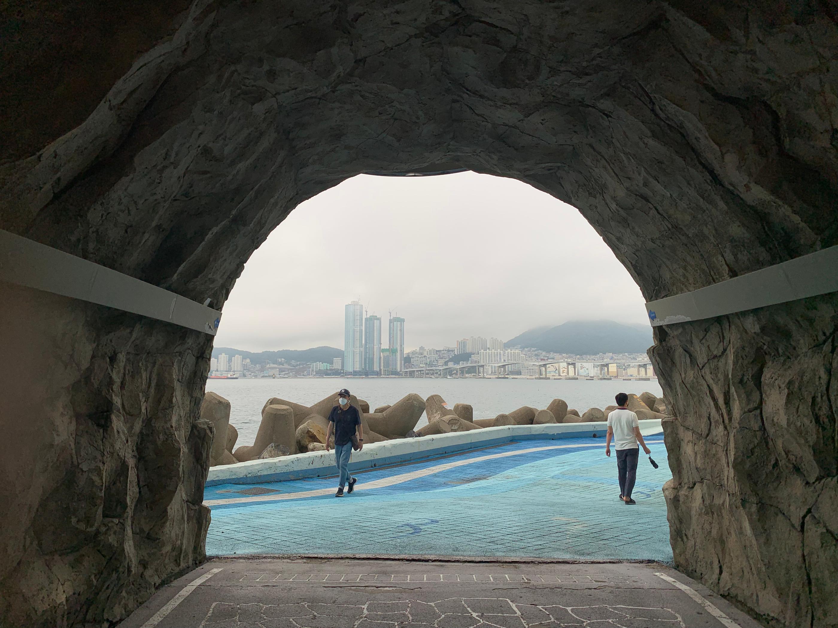 The view from Huinnyeoul Coastal Tunnel