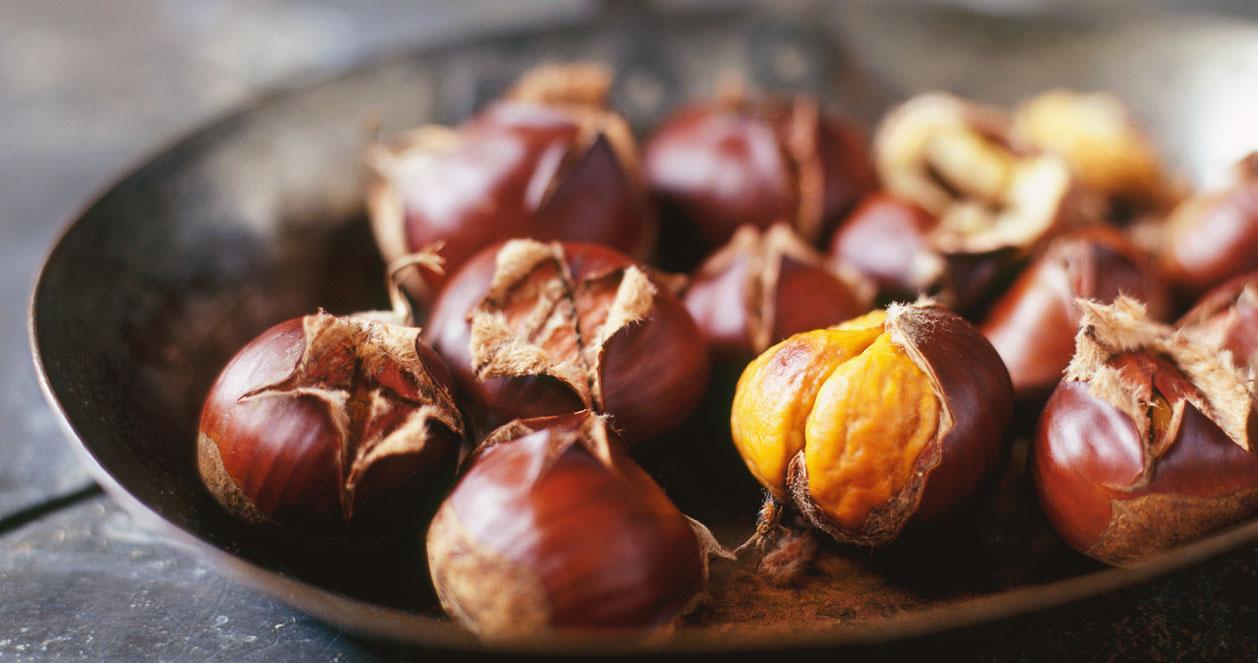 Khoai lang và hạt dẻ nướng hàn quốc