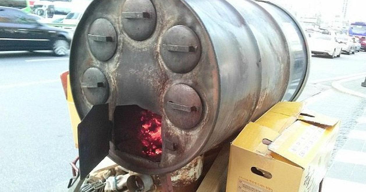 Khoai lang và hạt dẻ nướng hàn quốc