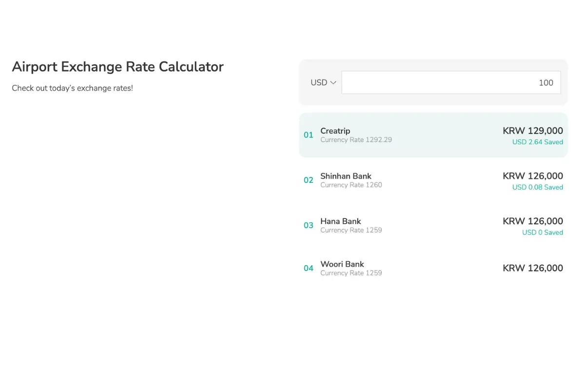 Information desk at Incheon Airport Terminal 2