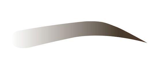 帶有妝感的秀智眉毛設計示意圖,適合希望眉毛長久維持有形者