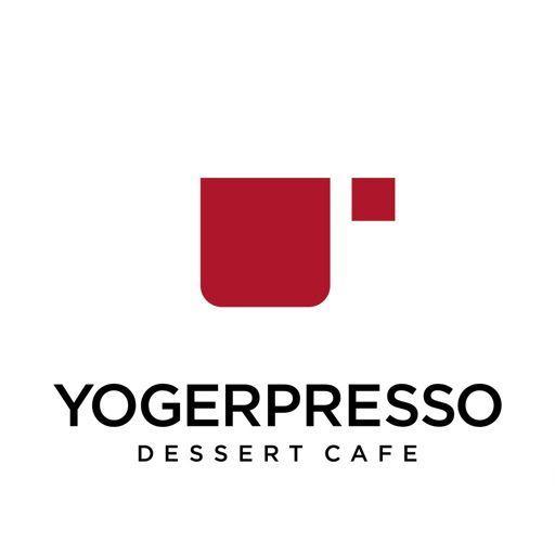 Yogerpresso品牌標誌，提供優格和咖啡的韓國甜品咖啡店。