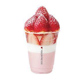 Yogerpresso的草莓優格飲品，特色韓國飲品選擇。