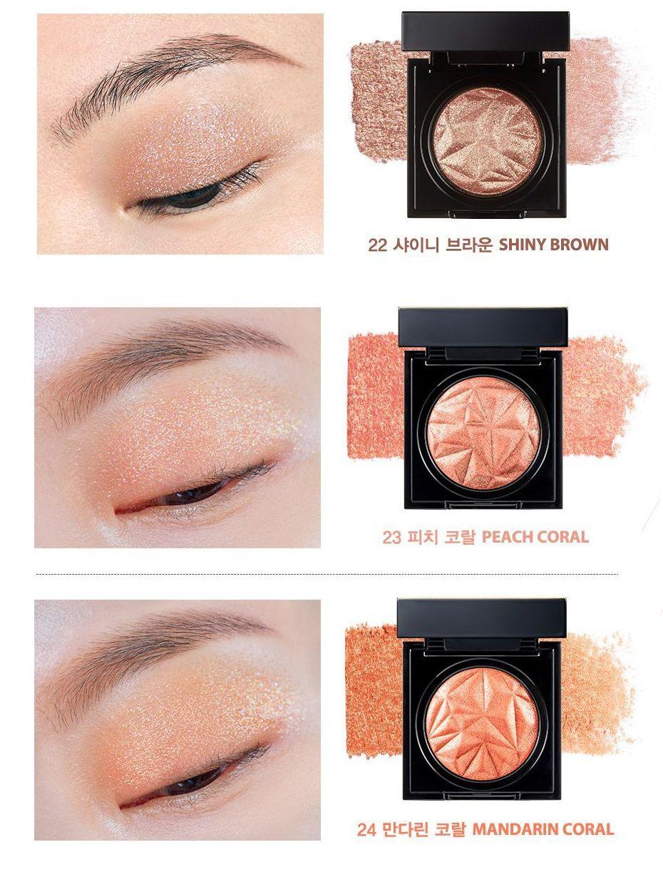 Clio Prism Air Shadow多色展示，包括BABY PINK、RED BUD、GOLD SPARKLE等色系。