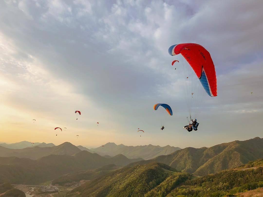 韓国、韓国旅行、韓国観光、韓国アクティビティ、韓国体験、パラグライディング、丹陽、タニャン、1泊2日撮影地