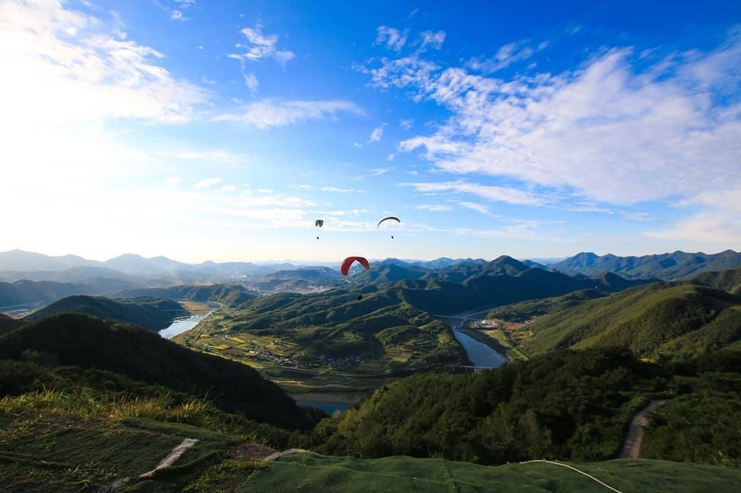 韓国、韓国旅行、韓国観光、韓国アクティビティ、韓国体験、パラグライディング、丹陽、タニャン、1泊2日撮影地
