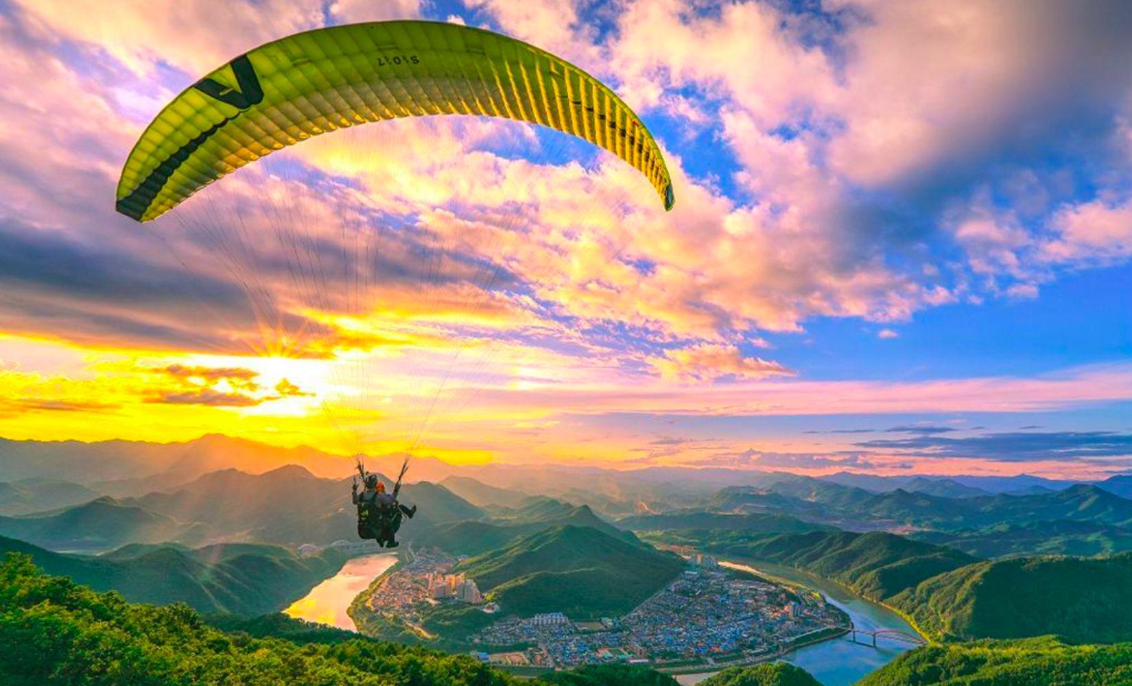 Trải nghiệm dù lượn ở Danyang: Đặt chỗ online tiện lợi, giá ưu đãi ở Hàn Quốc