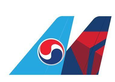 델타항공, 대한항공 (보스턴 경유)