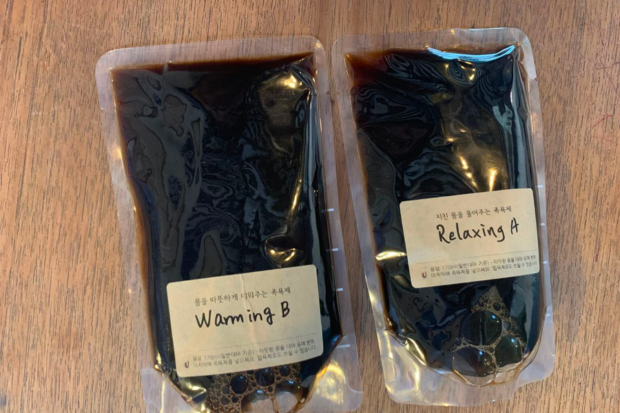 韓國Tea Therapy戶外足浴體驗，搭配熱茶用具