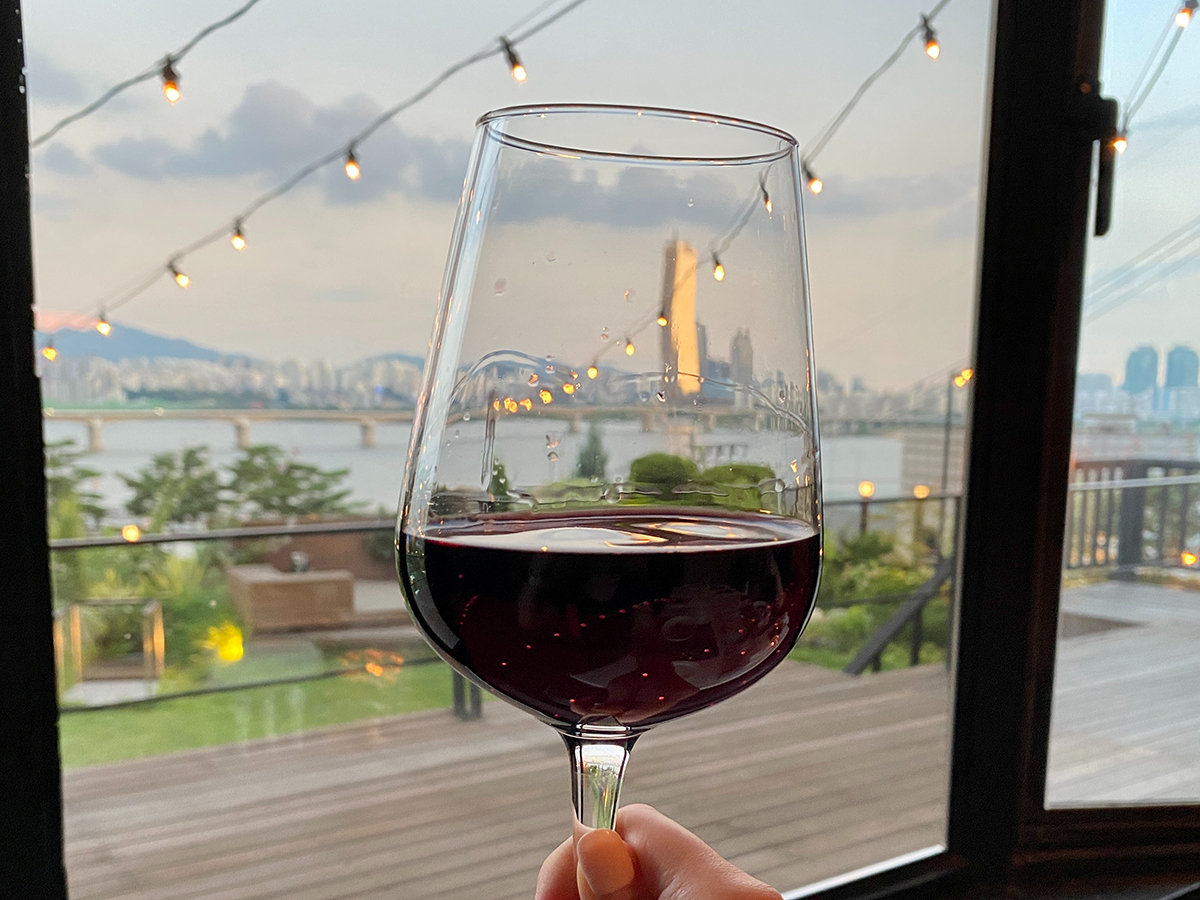 A sophisticated wine pairing option available at I.O.U Restaurant for an enhanced dining experience.