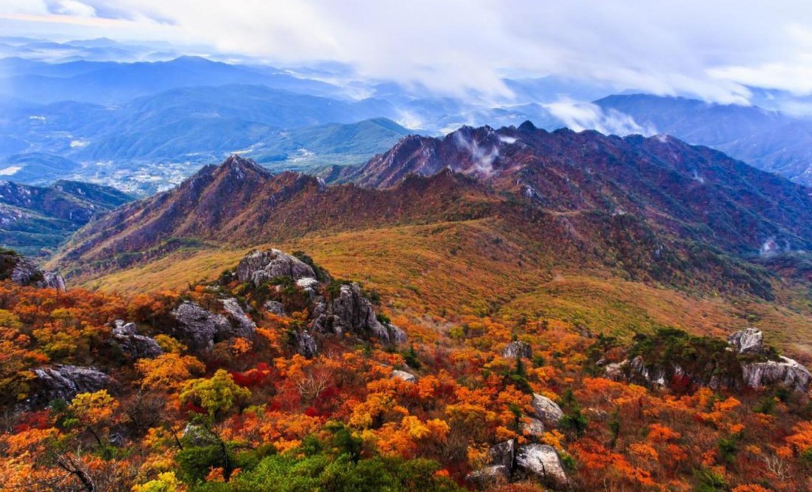 Dự báo mới nhất về lịch lá đỏ mùa thu Hàn Quốc năm 2023