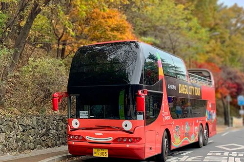 韓国地方旅行、大邱、テグ、大邱シティツアーバス、大邱日帰り旅行、オープントップバス、2階建てバス