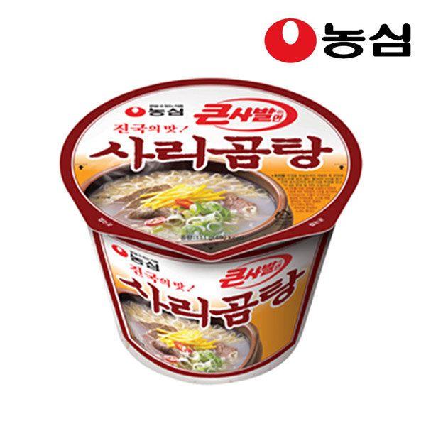 农心牛骨汤泡面产品包装图，适合与其他食材搭配。