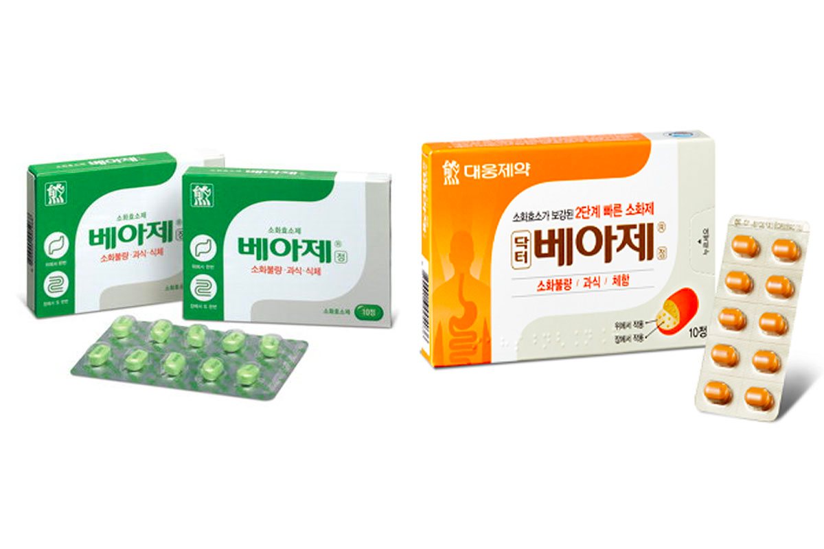 BEA劑(베아제)의 제품 상자 이미지베아제의 상자 디자인 및 설명 요약