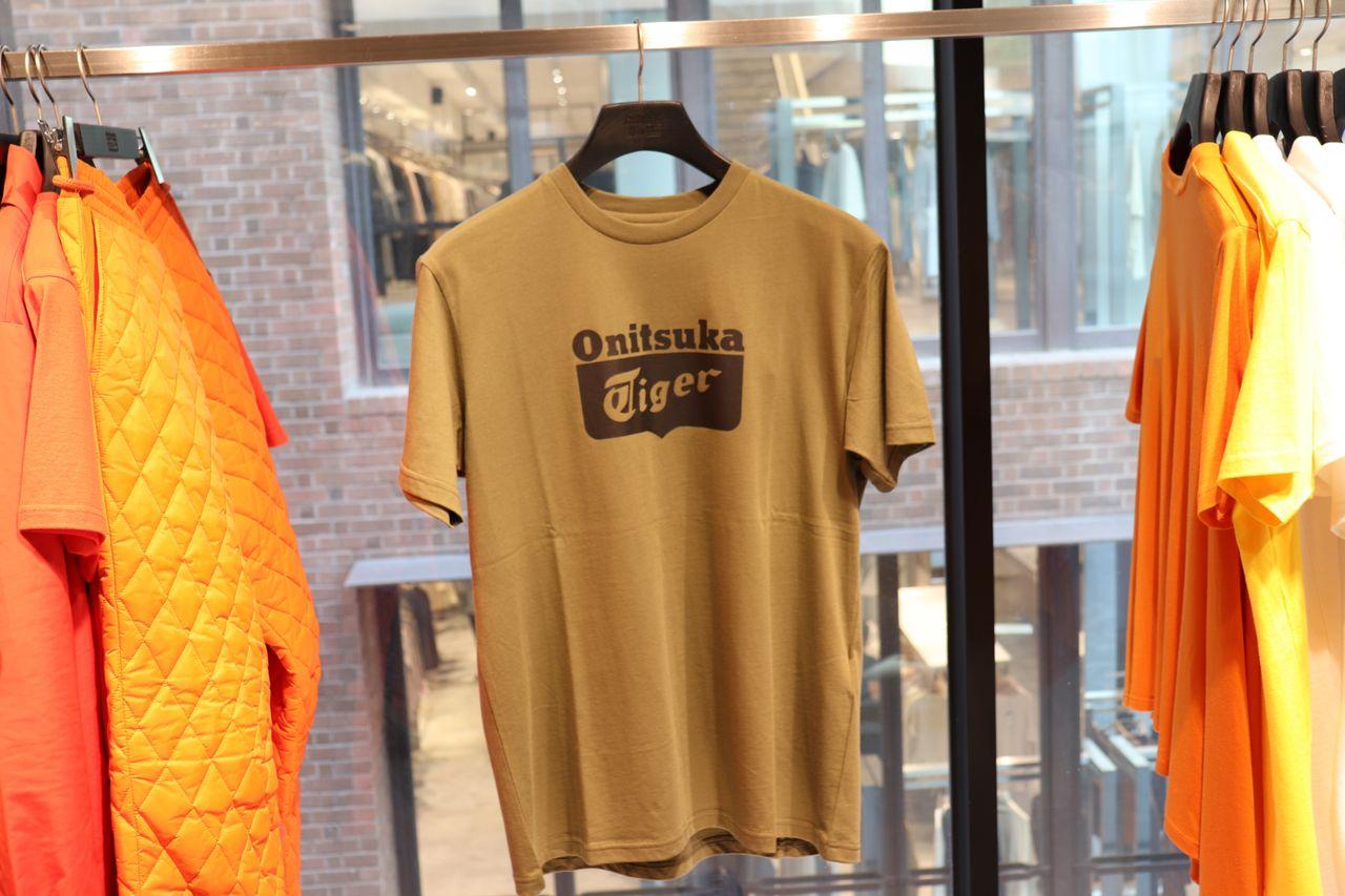 onitsuka tiger t shirt orange