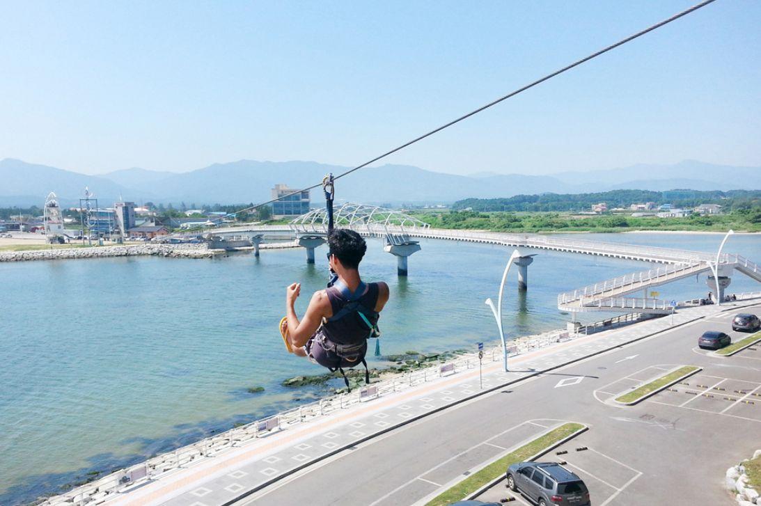 江陵浪漫一日遊！BTS MV跟韓劇拍攝地一日遊(高空滑索、自行車之旅)