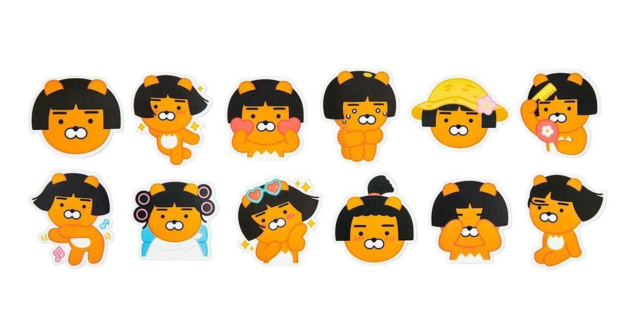 KAKAO新角色系列，展現不同表情和風格的獨特魅力。