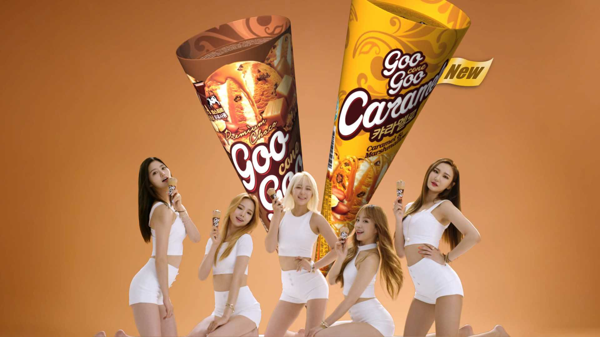 Goo Goo Cone冰淇淋,以其焦糖和香草口味深受韓國人喜愛。