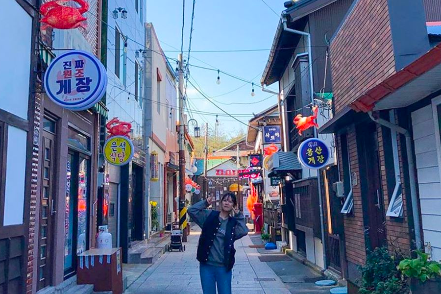 韓國九龍浦近代文化歷史街的日式街道，全木製建造風格，為韓劇場景提供古色古香的背景