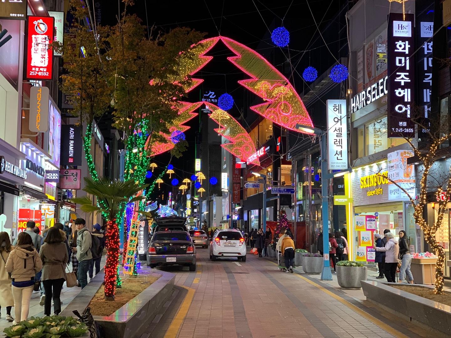 Busan christmas celebrations. christmas festival. light festival. christmas tree. nampodong. haeundae. the bay 101. gijang.
