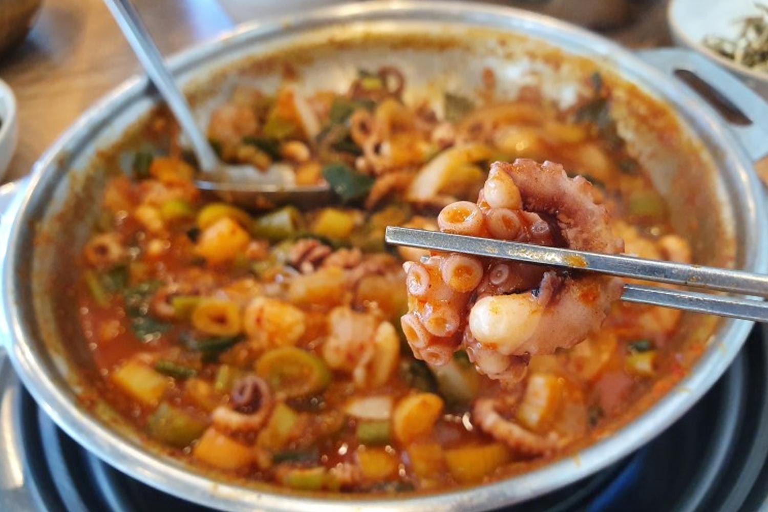 100se nakji hải sản nhà hàng hàn quốc tôm bạch tuộc lòng busan haeundae bạch tuộc